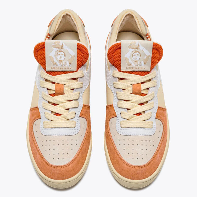 Bărbați Diadora Mi Basket Row Cut piele de căprioară portocaliu pantofi
