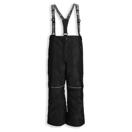 Jungen Skihose mit Trägern ZL5 schwarz