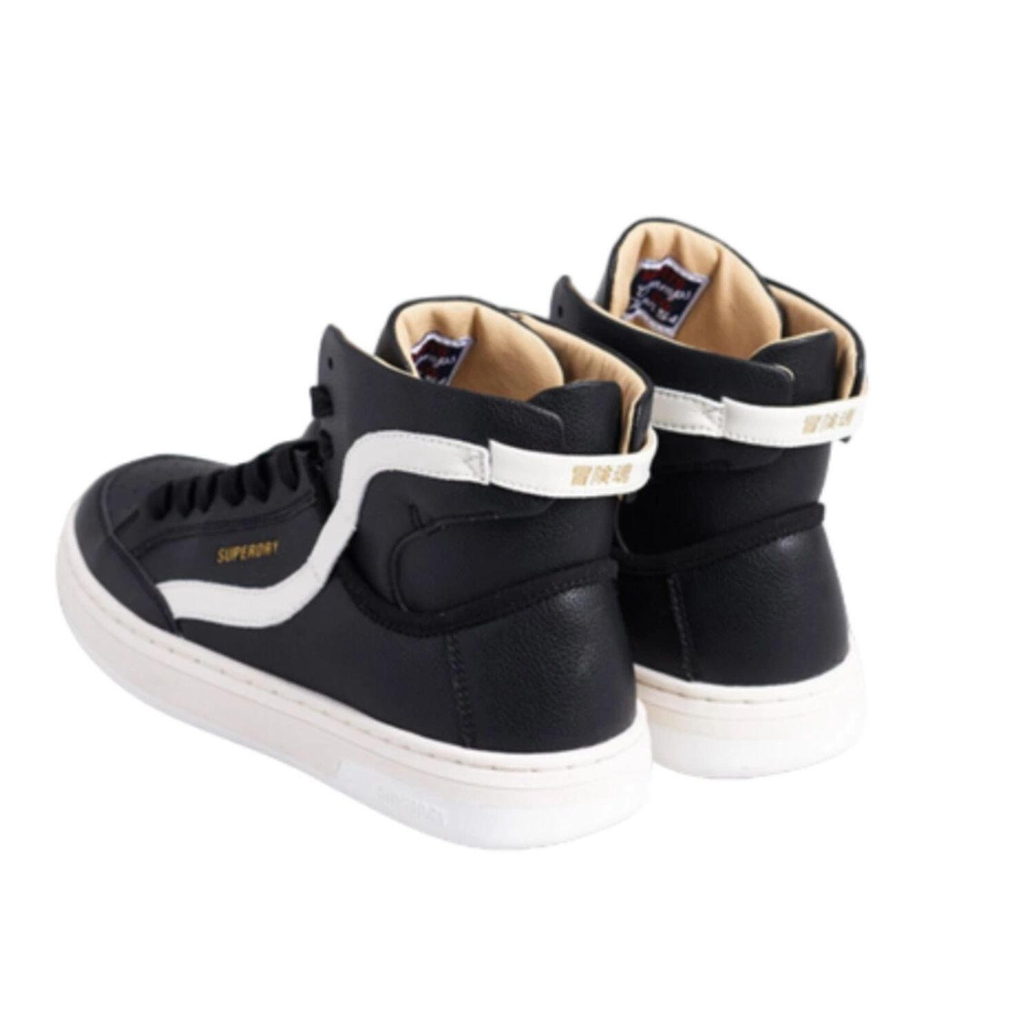 Baskets Superdry Basket Lux Trainer pour femme, noires 3/4