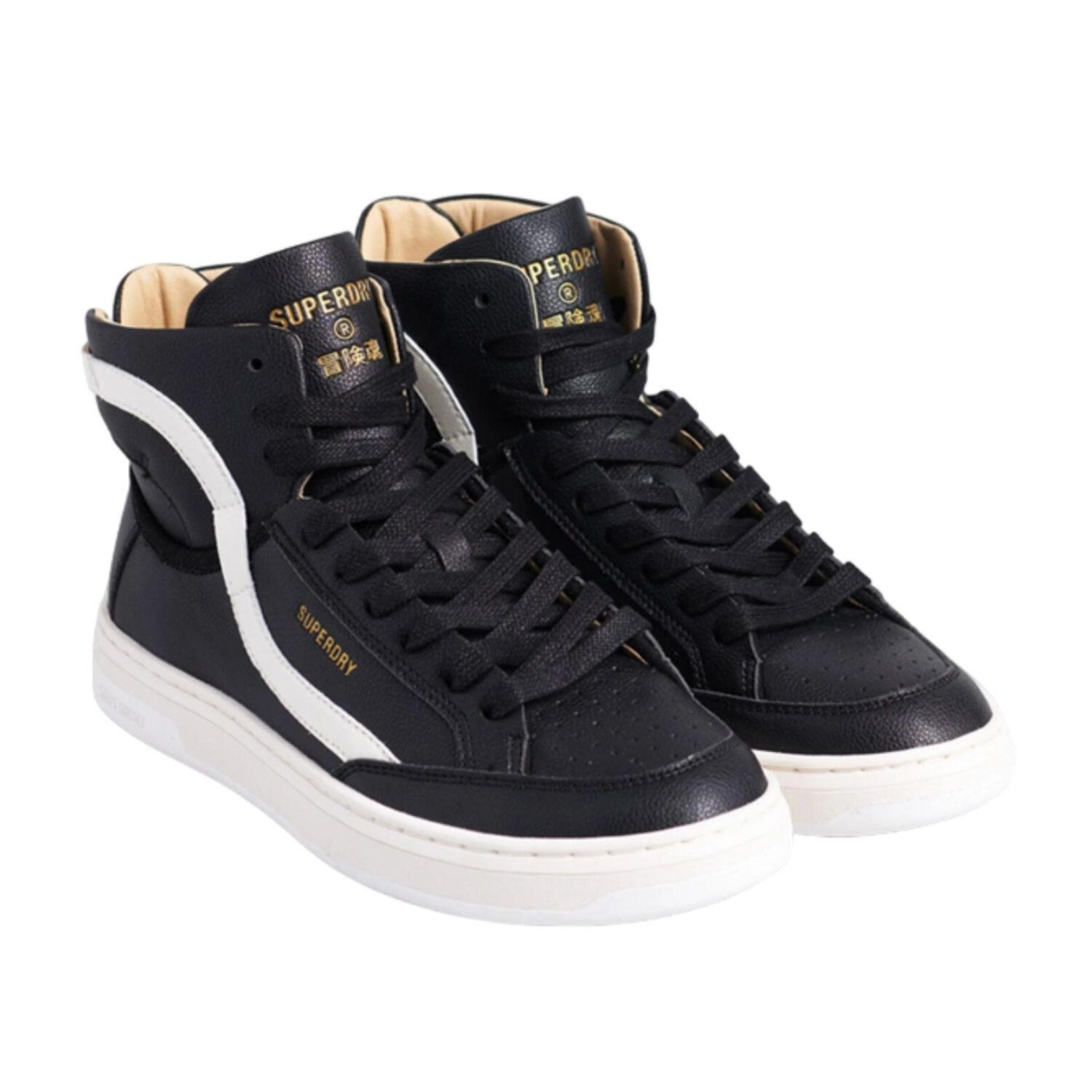Buty damskie Superdry Basket Lux Trainer sneakersy czarne