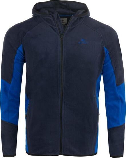 Felpa uomo ATHL DPT MAC Blu L - microfleece con zip e cappuccio