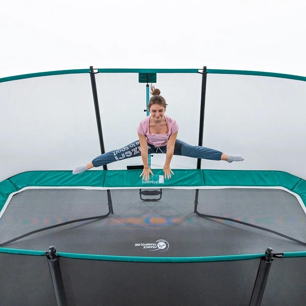 Trampoline Apollo Sport 400cm - Filet de protection, échelle + Kit d'ancrage 3/8
