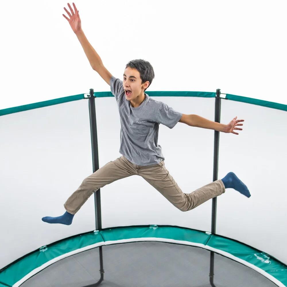 Trampoline Boost’Up 300cm - Filet de Protection, Echelle + Kit d'ancrage 4/6