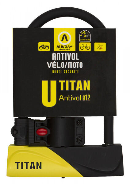 Antivol U vélo avec support niveau sécurité 5-10 Auvray Titan 4/4