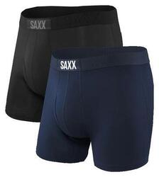 Boxers Pack de 2 Saxx Ultra Noir Bleu