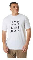 T-shirt Helly Hansen Skog Recycled Graphic Blanc Homme