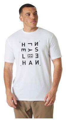 T-shirt Helly Hansen Skog Recycled Graphic Blanc Homme