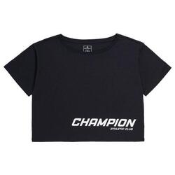 Crop top Champion Athletic Club Noir – coton, col rond, L