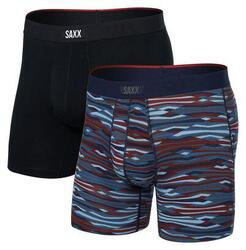 Boxer Saxx Vibe Xtra Fly (Pack de 2) Rough Terrain/Noir Homme