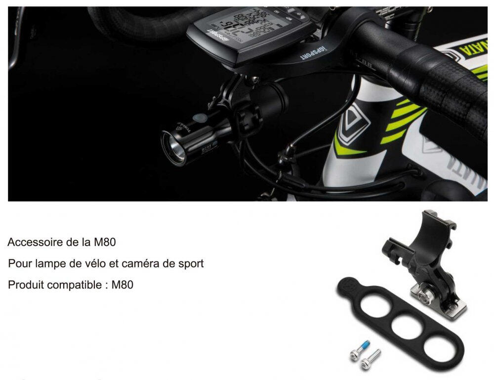 Support lampe et caméra - compteurs GPS IGS 2/2