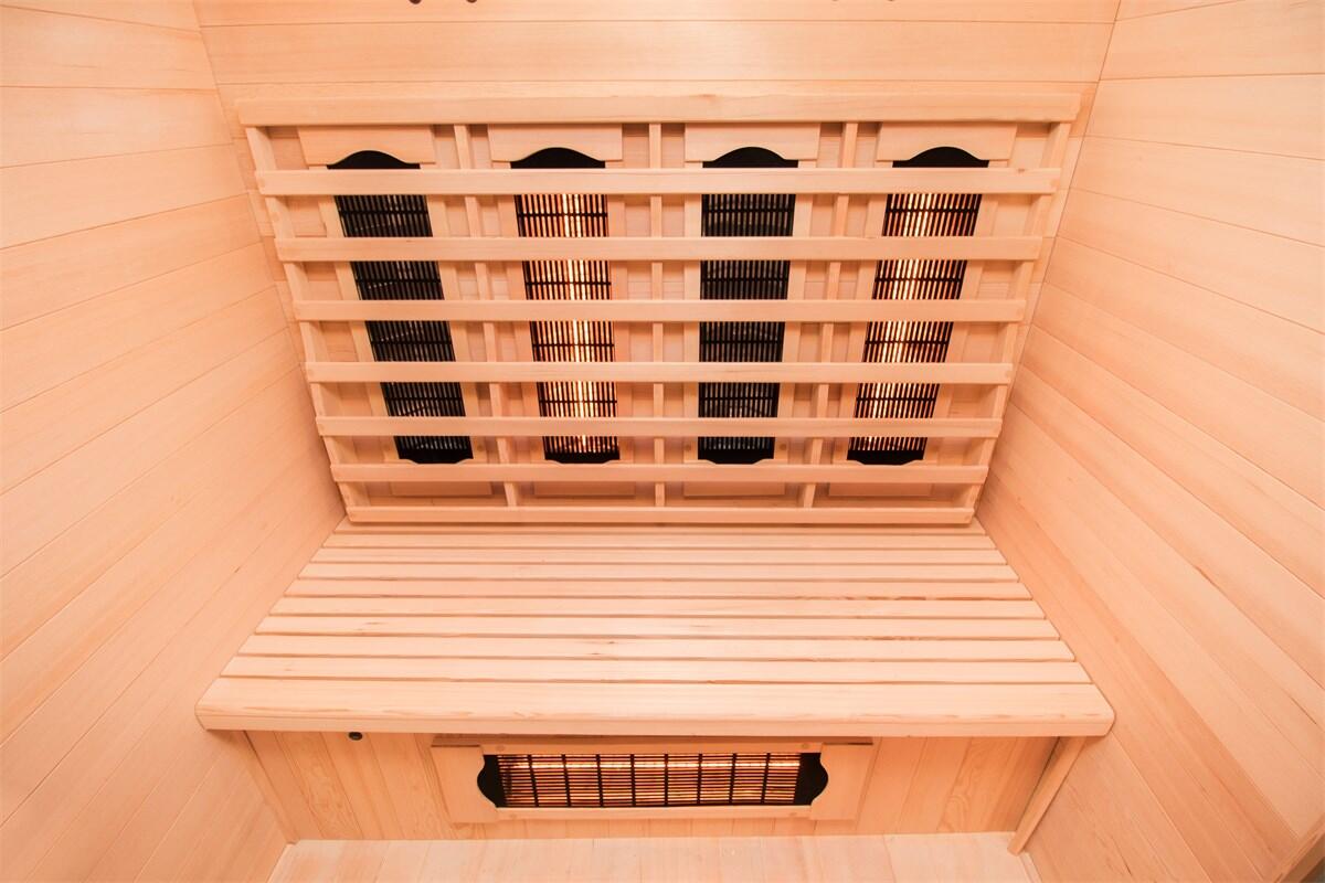 Apollon Quartz 3 lg. – Sauna infravermelho quadrado p/ relax e bem-estar total 3/7