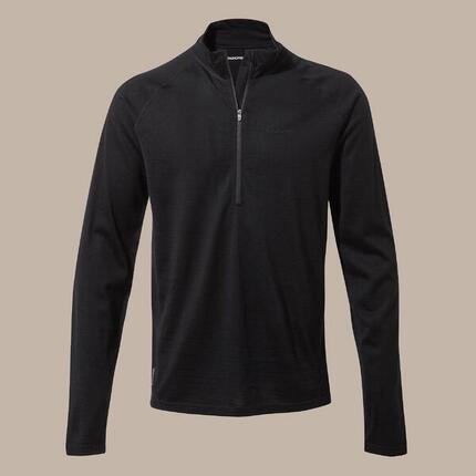 Herren Wandern Fleece - Expert Merino Half Zip Long Sleeved Baselayer