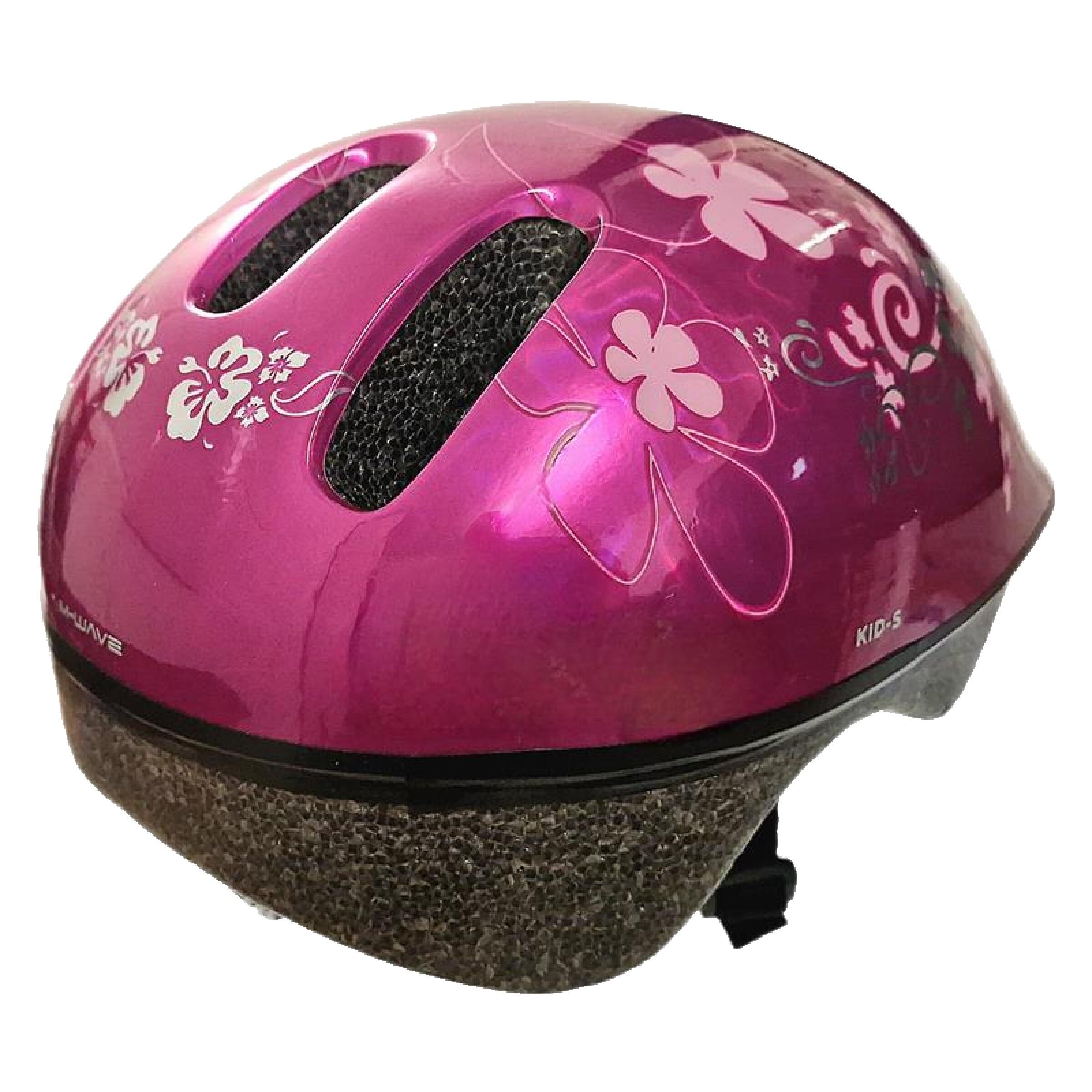 Kids/Childs Girls Scooter/Bike/Bicycle Helmet S 52-57cm - Pink Flower  Design | Decathlon