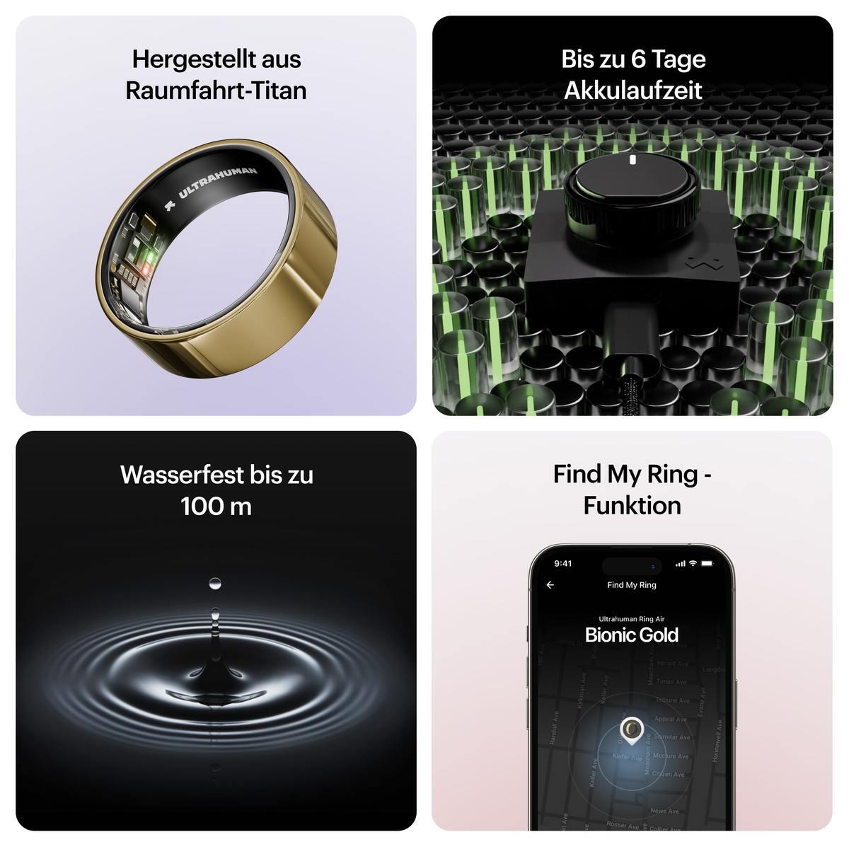 AIR Smart Ring, Bionic Gold - Größe 6 7/7