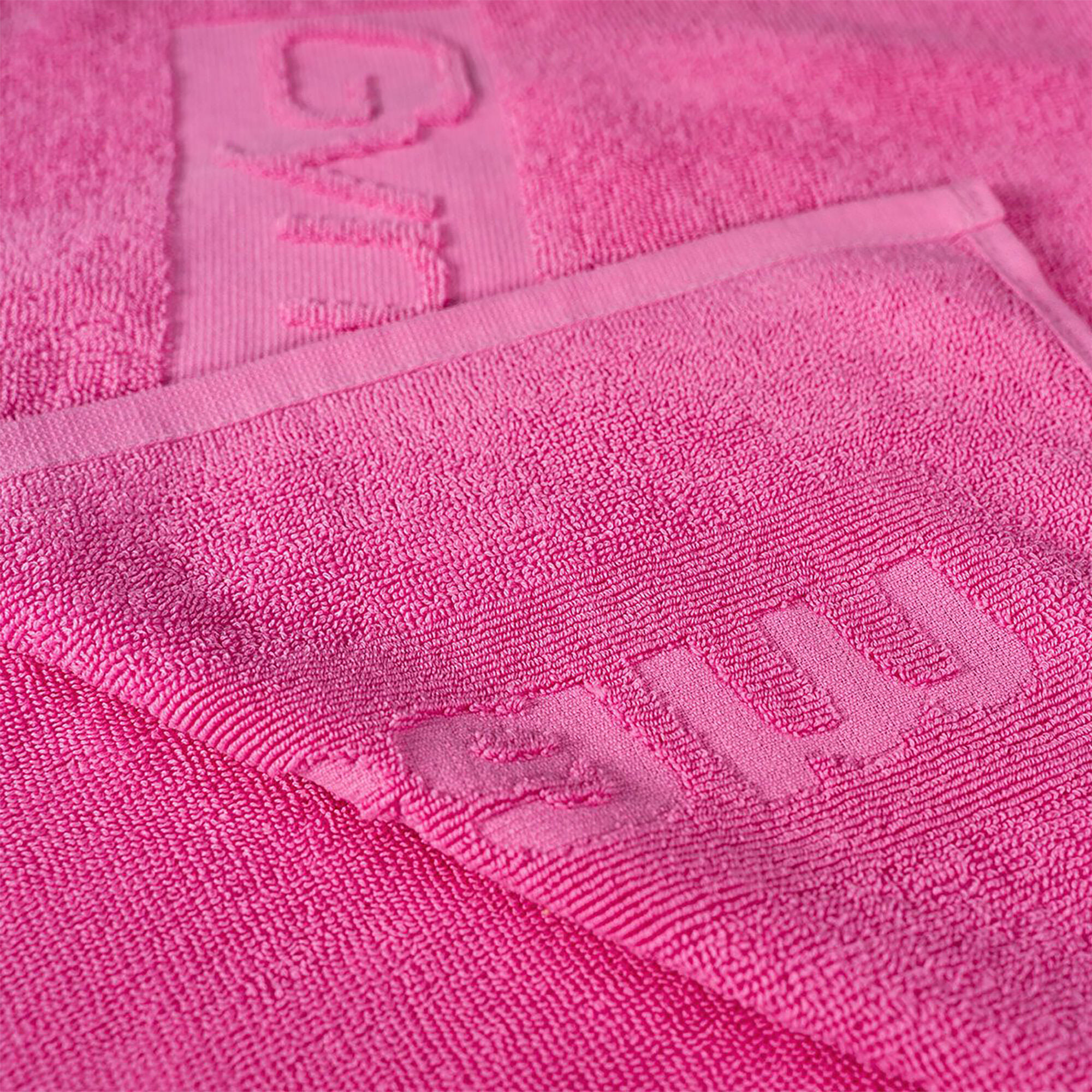 Asciugamano fitness 100% cotone 50x90 cm rosa 4/5