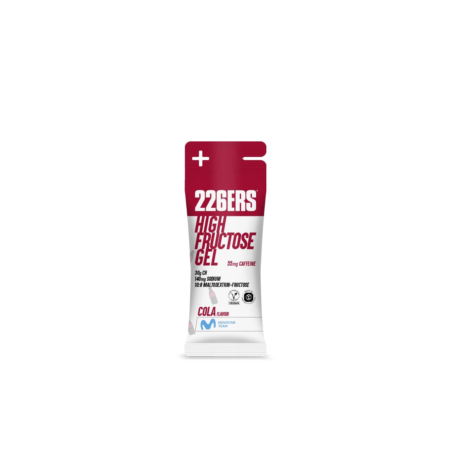 226ERS HIGH FRUCTOSE GEL XS 44g - Gel energético com frutoseCola - Cafeína