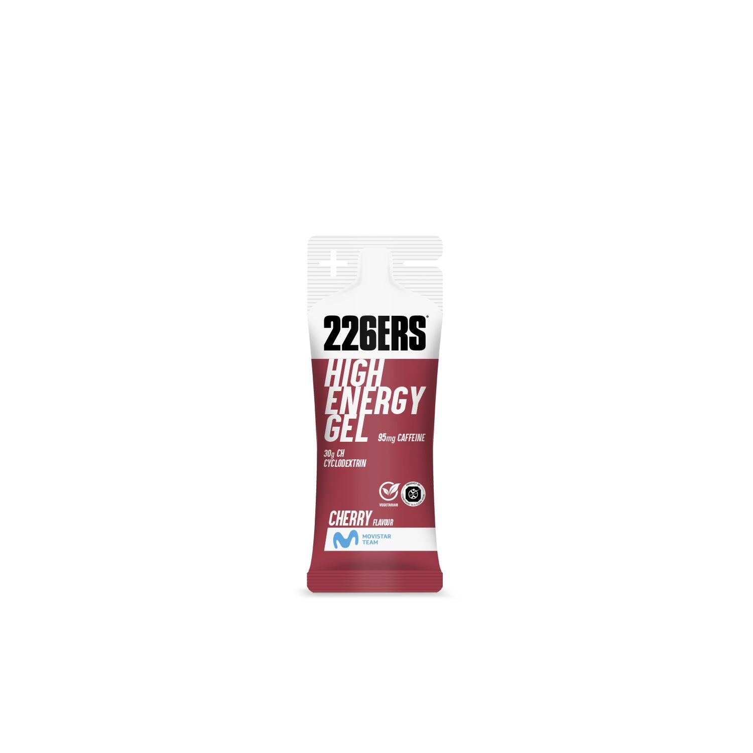 226ERS HIGH ENERGY GEL XS 45g - Gel energético com ciclodextrinaCereja - Cafeína