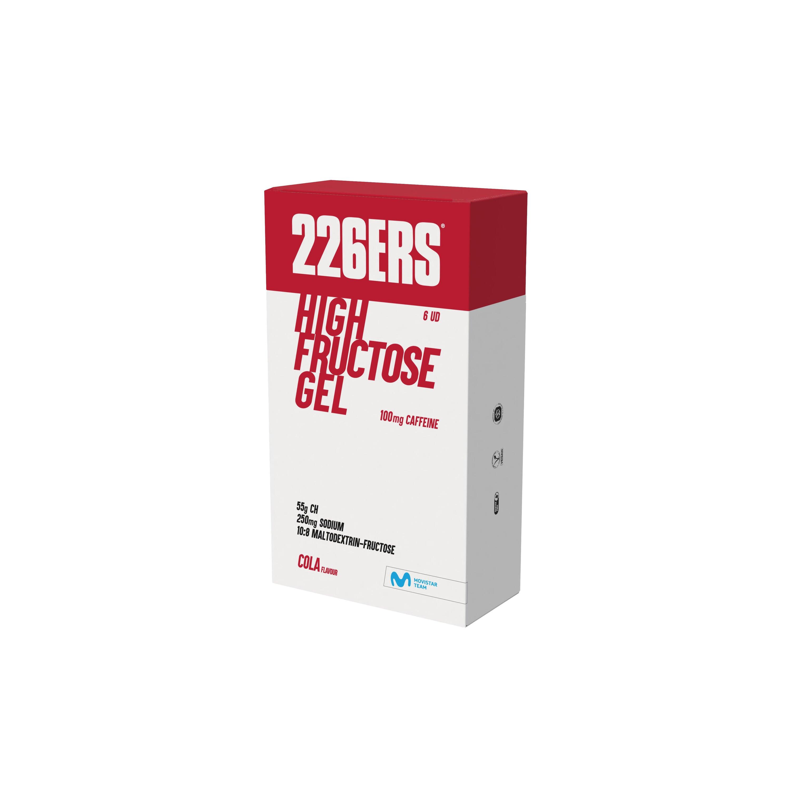 226ERS BOX - 6 HIGH FRUCTOSE GEL 80gCola - Cafeína