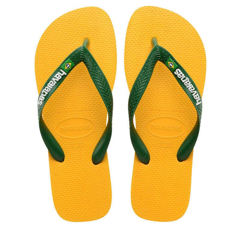 Flip-flops Havaianas Model Brasil Logo Culoare Galben