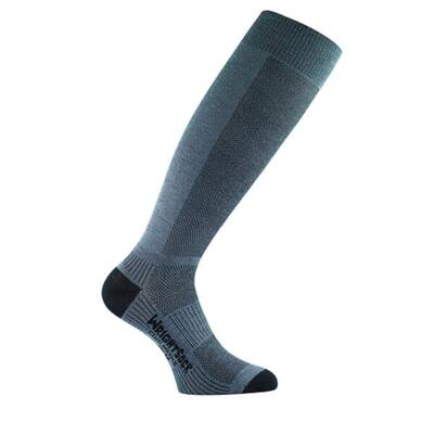 Wrightsock coolmesh otc - grijs - dubbellaags anti-blaar sokken