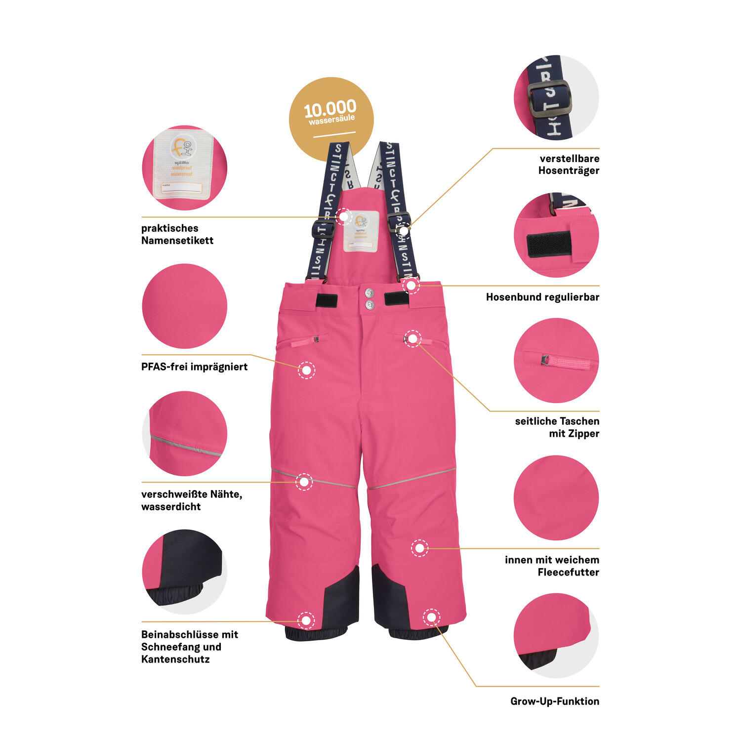 Pantalón de esquí para bebé niño Killtec FISW 48 5/6