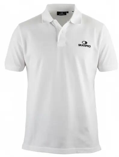 SkatePro Heavy Polo T-shirt - L - Bianco