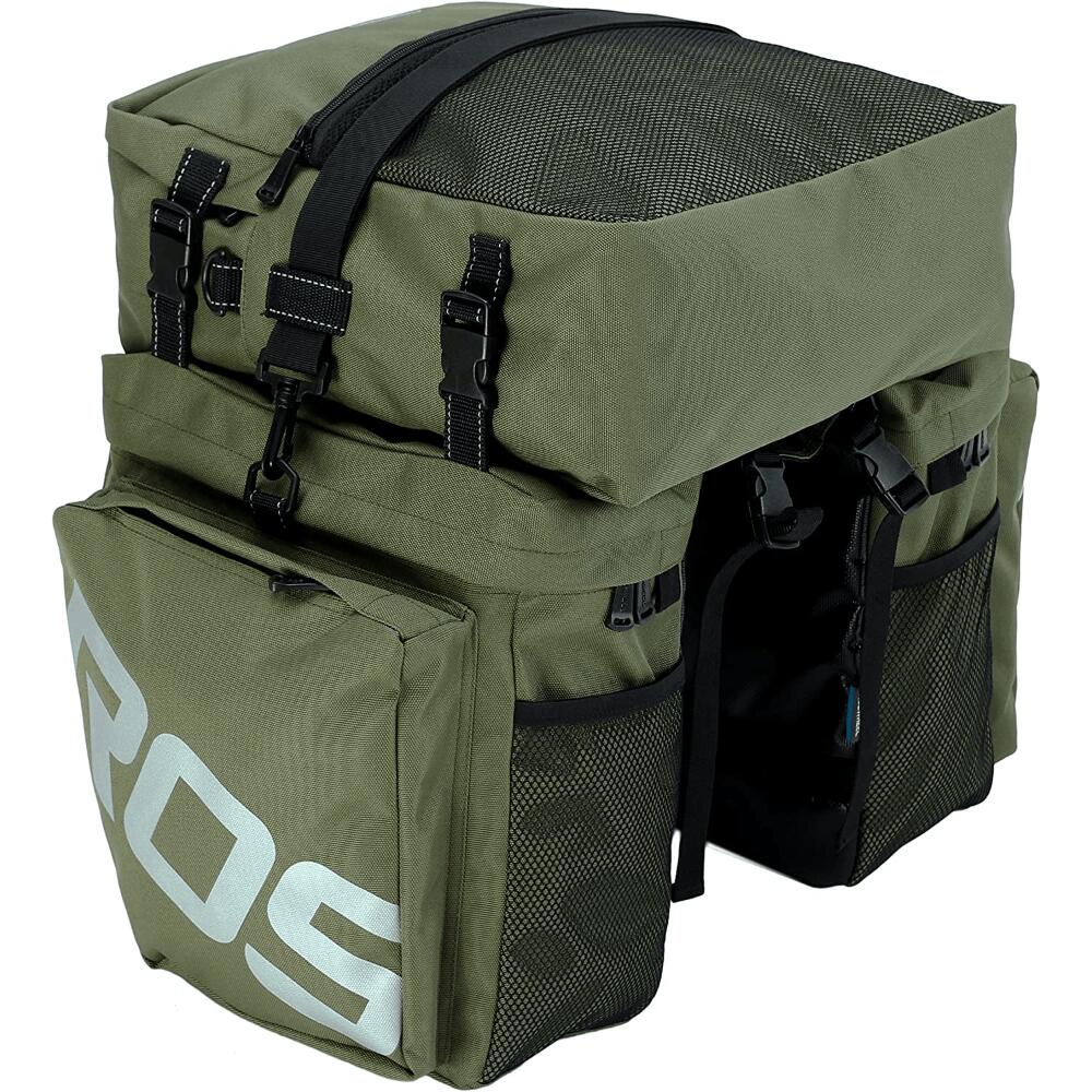 3-in-1 Bicycle Rear Capacity Rack Pannier Bag