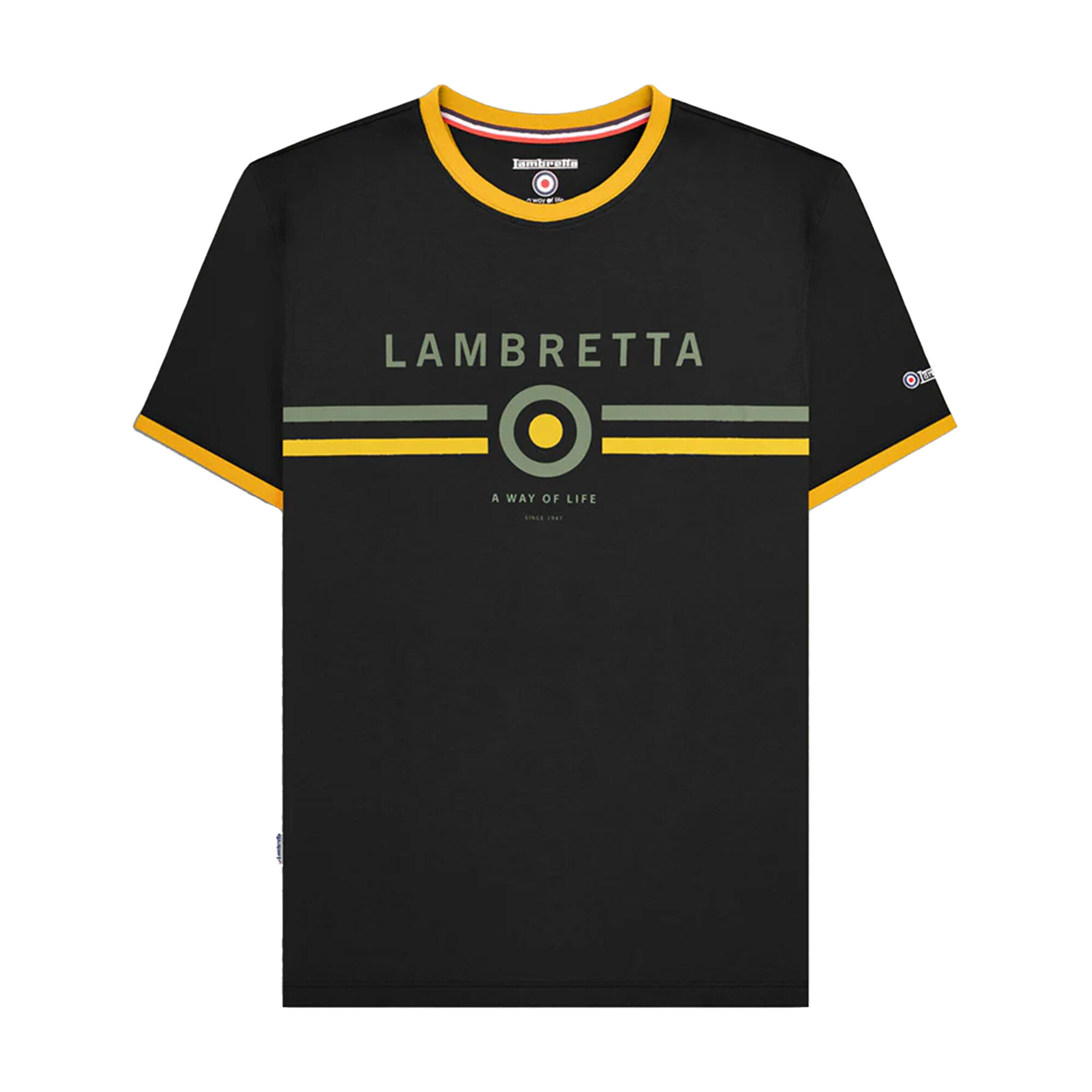 Lambretta Mens Target Ringer T-Shirt