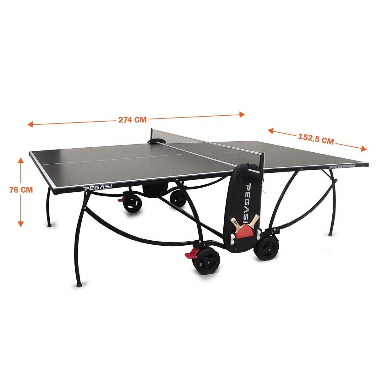 Tafeltennistafel Pegasi 800 Outdoor Black 4/5