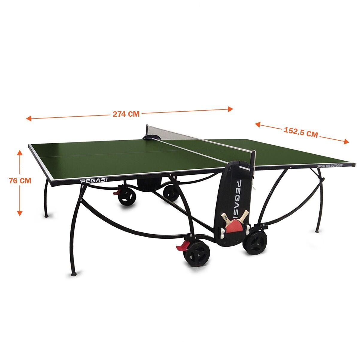 Tafeltennistafel Pegasi 800 Outdoor Green 4/6