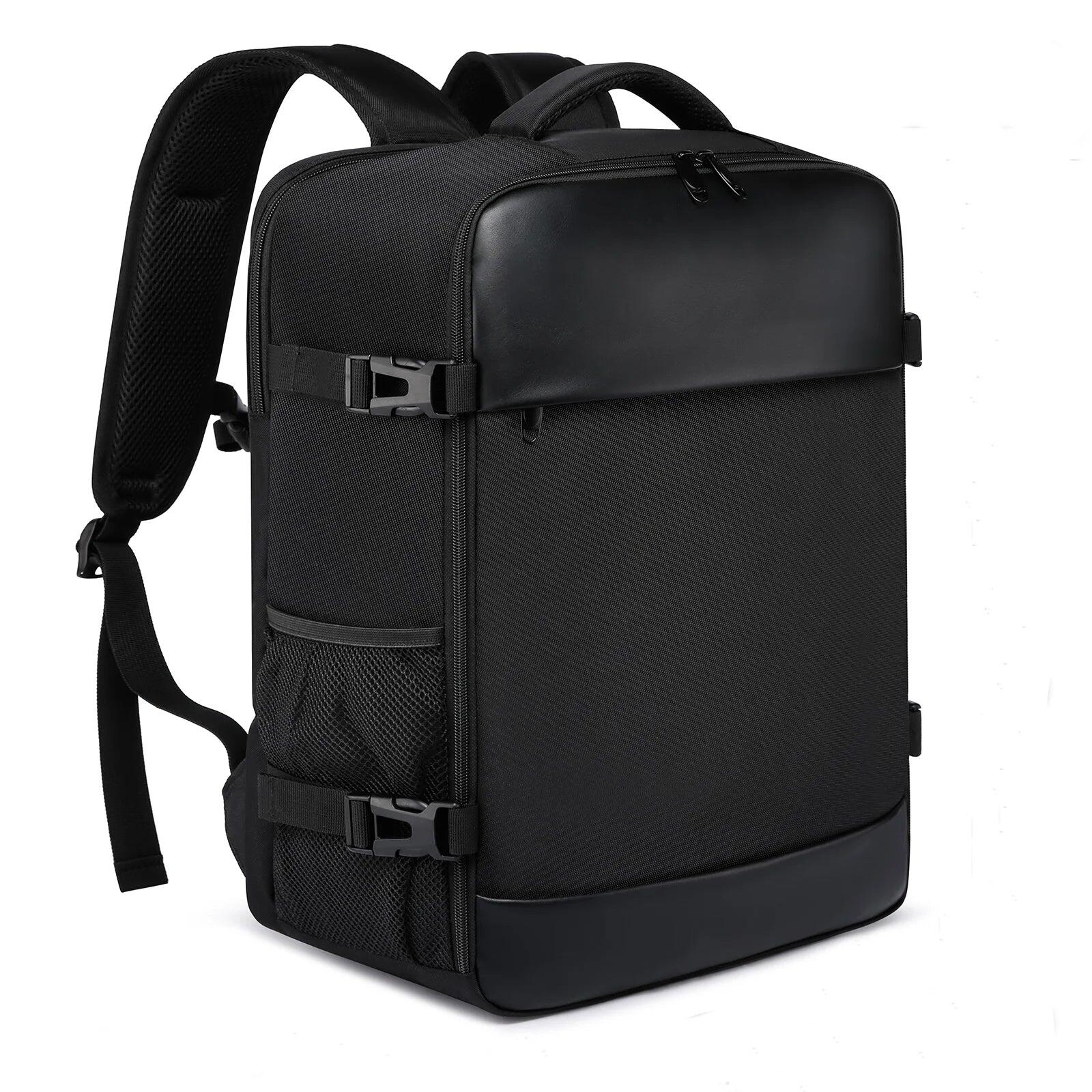 NNEOBA Laptop Backpack with Air Cushion Straps Black