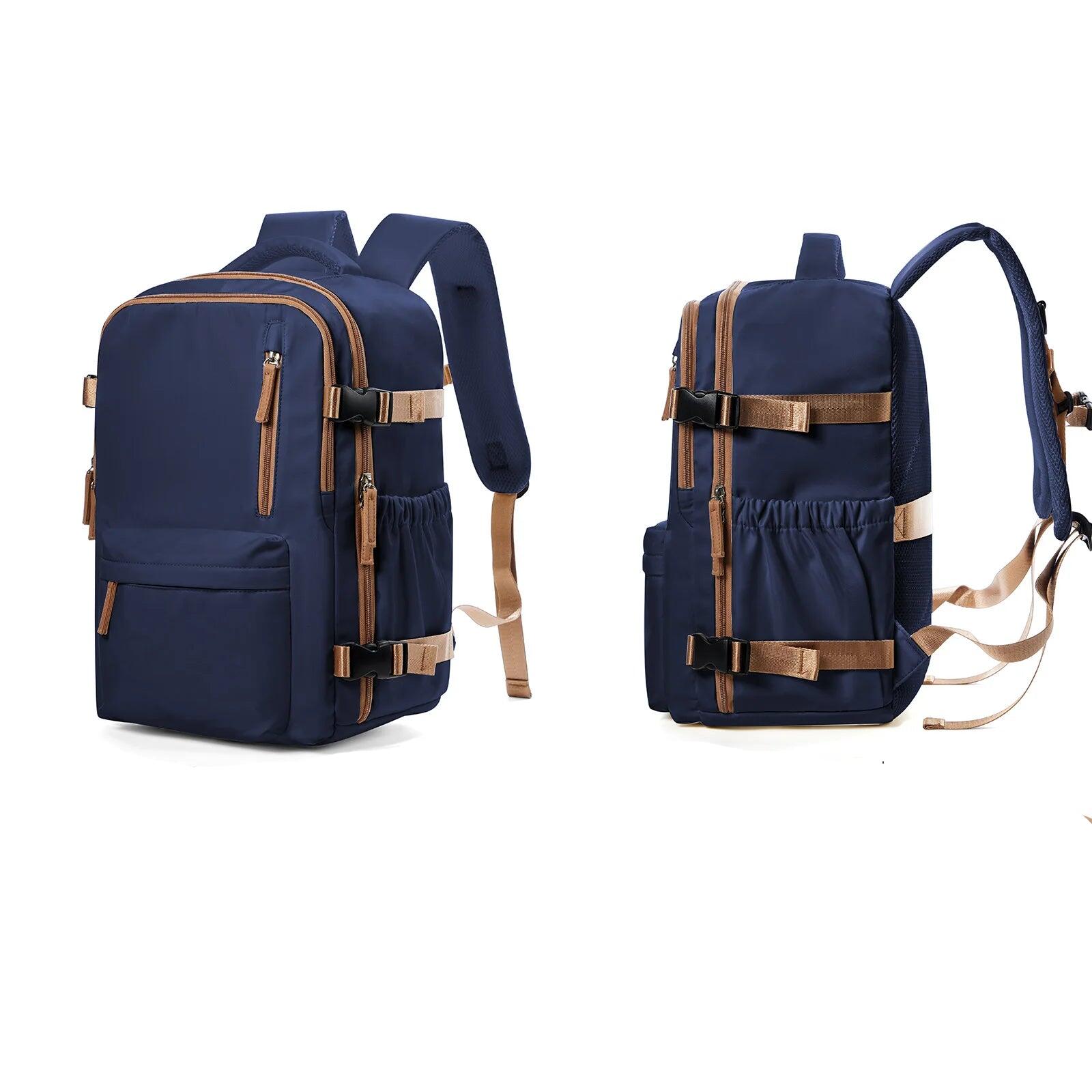 NNEOBA Waterproof Travel Laptop Backpack Blue