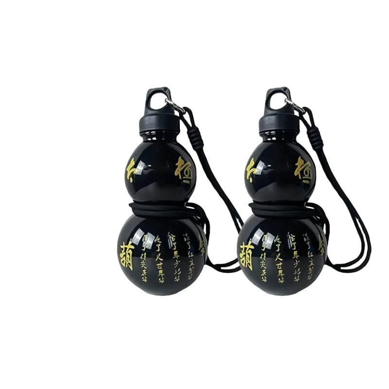NNEOBA 2pcs 800ml Gourd Water Bottle Black