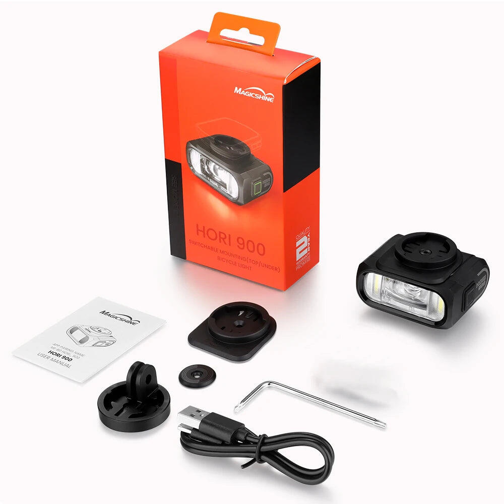 Dual Mounted Bike Headlight Black