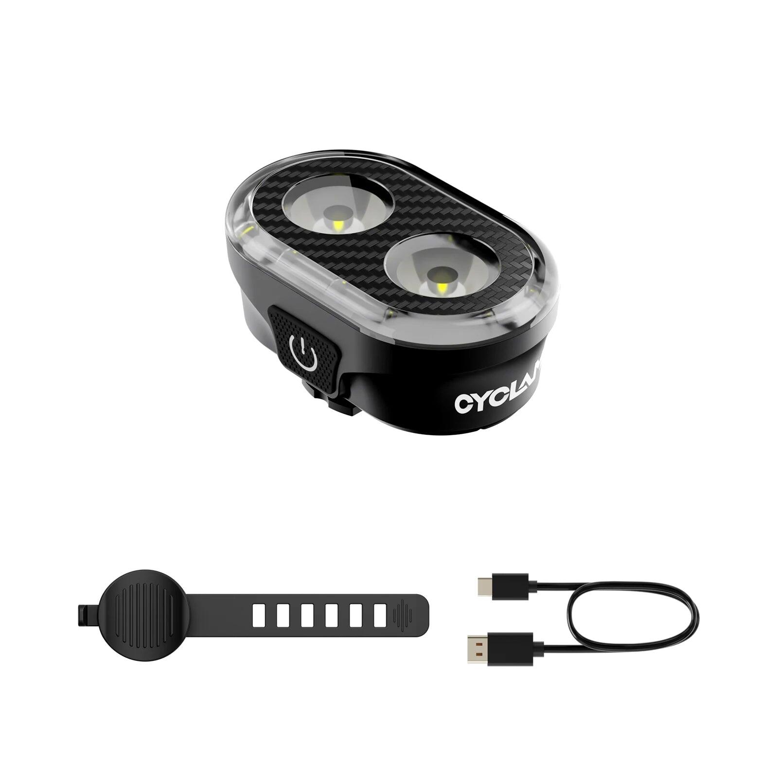 Bike Headlight Rechargeable Black