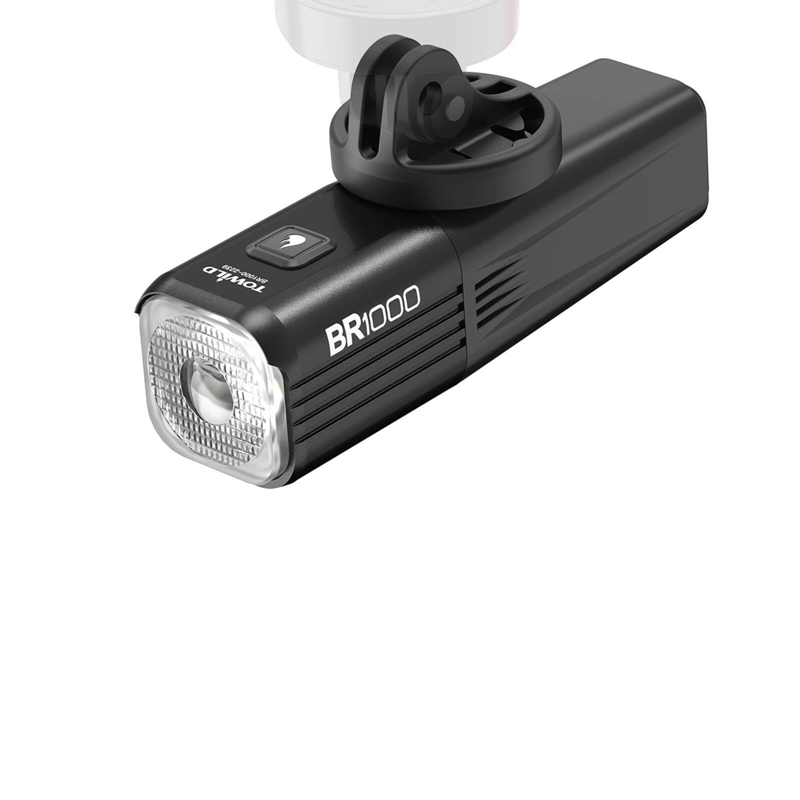 1000LM Smart Front Bike Light Black