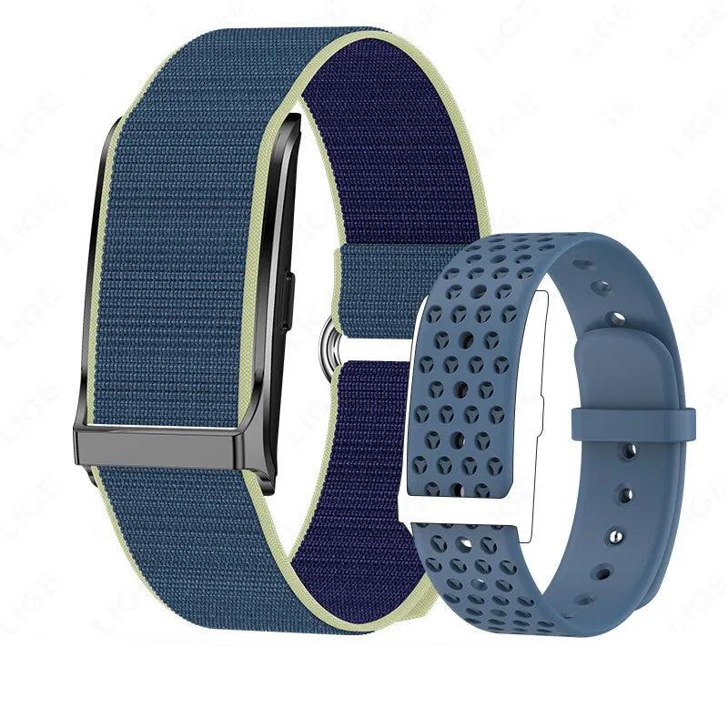 NNEOBA No-Screen Smart Bracelet with Heart Rate Blue