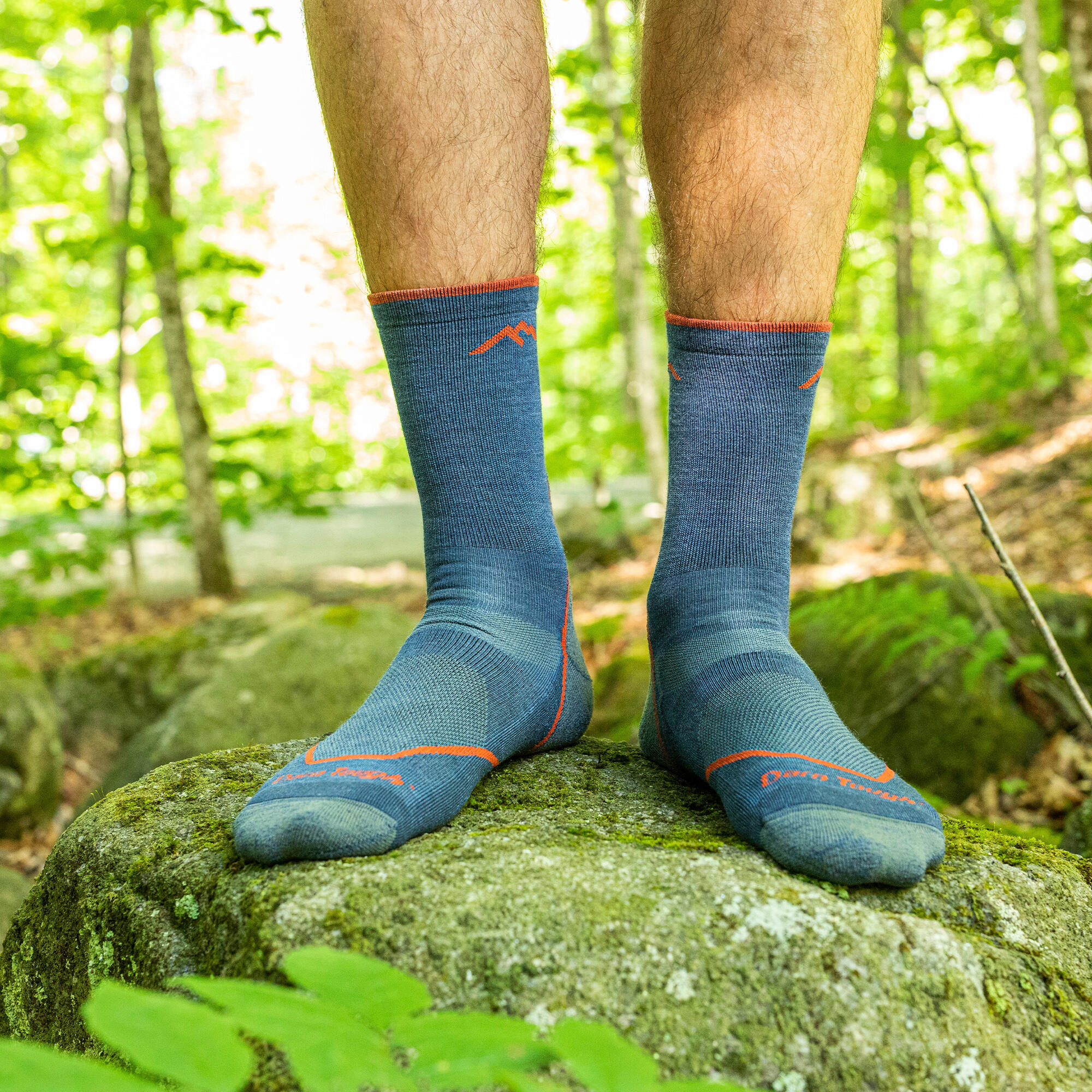 Chaussettes de randonnée pour hommes - Micro Crew - Denim - M 4/7