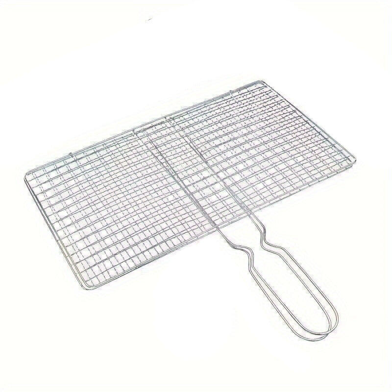 NNETM BBQ Grill Basket Stainless Steel Fish & Meat Grill