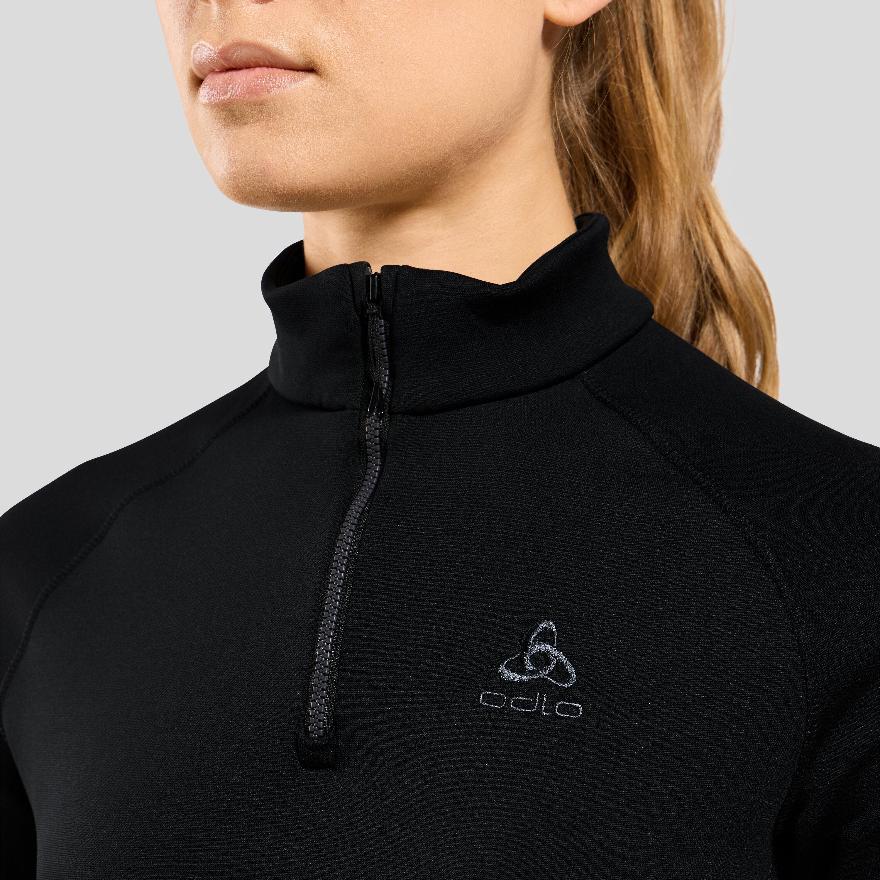 ODLO Middenlaag Loopshirt Halve Rits BERRA Sporttrui ZWART XL 3/7