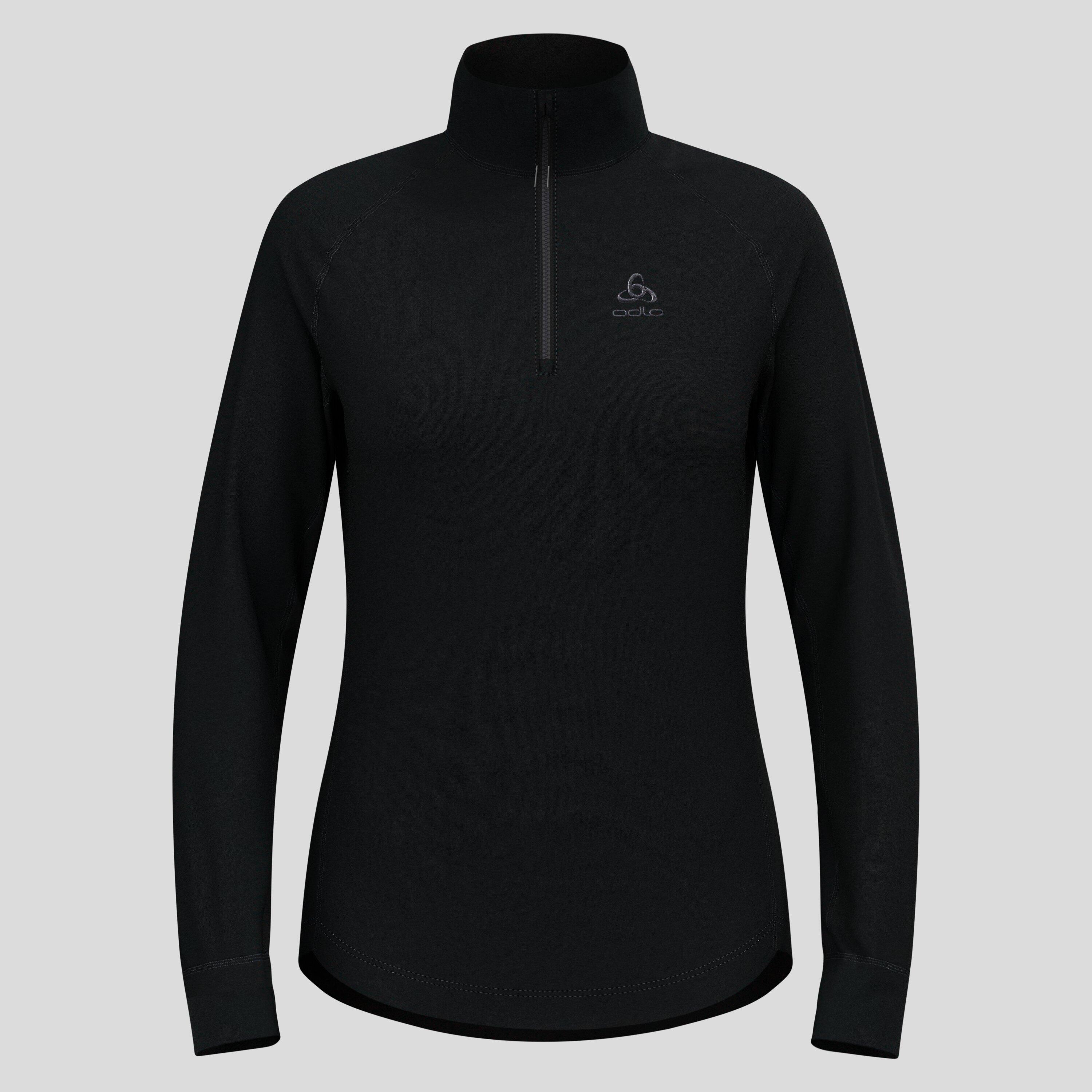 ODLO Middenlaag Loopshirt Halve Rits BERRA Sporttrui ZWART XL 5/7