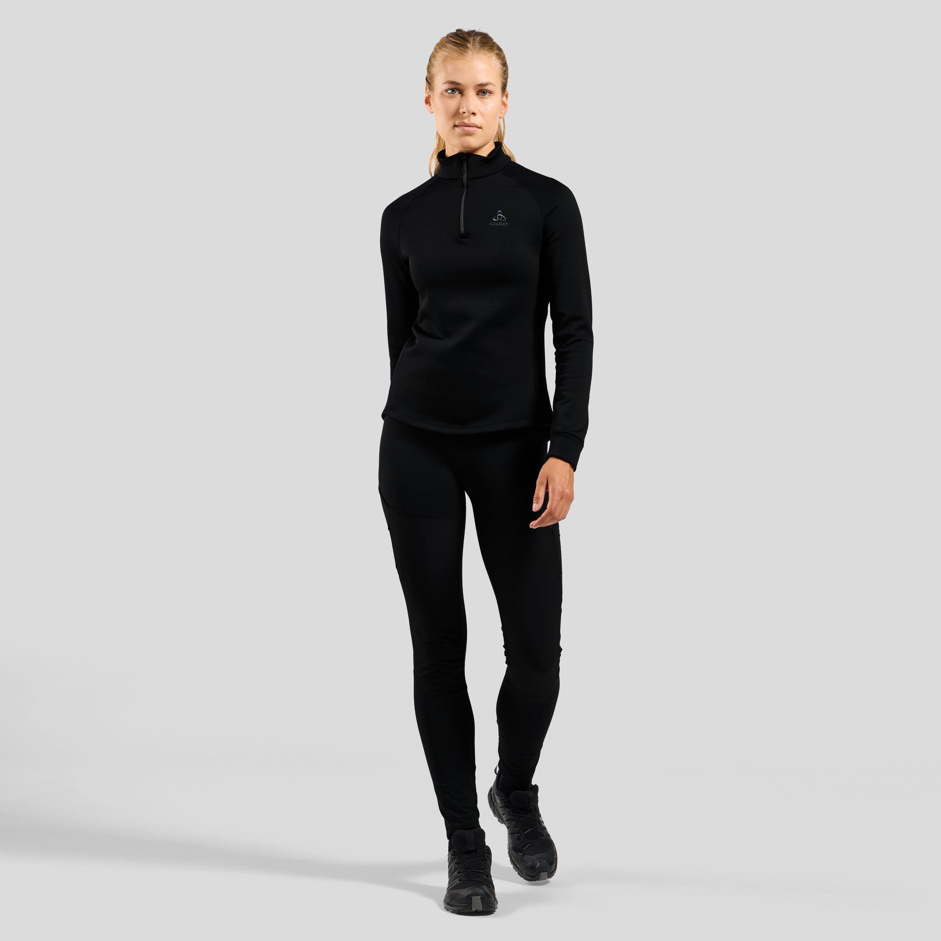 ODLO Middenlaag Loopshirt Halve Rits BERRA Sporttrui ZWART XL 4/7