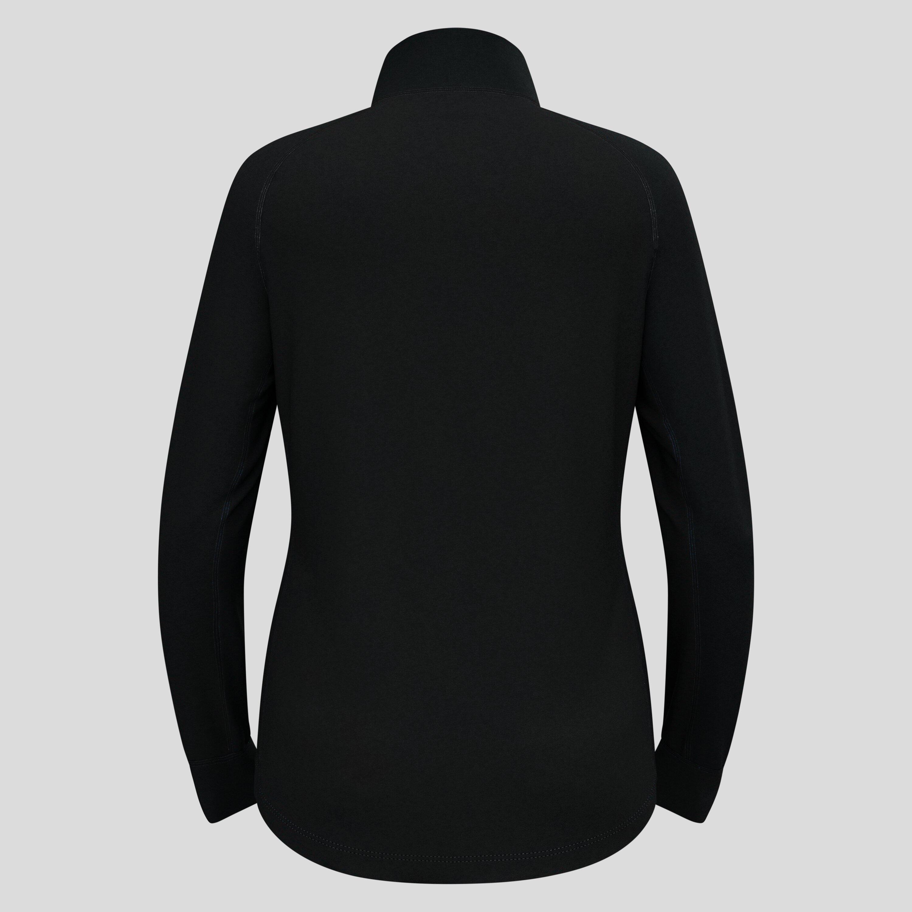 ODLO Middenlaag Loopshirt Halve Rits BERRA Sporttrui ZWART XL 6/7