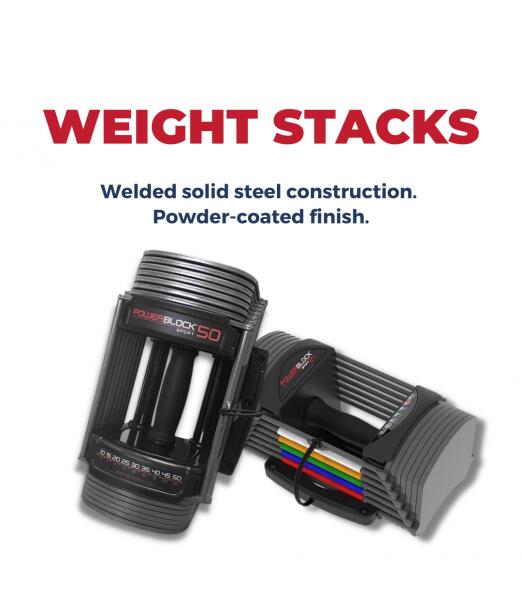 PowerBlock Sport Series 50 Dumbbells