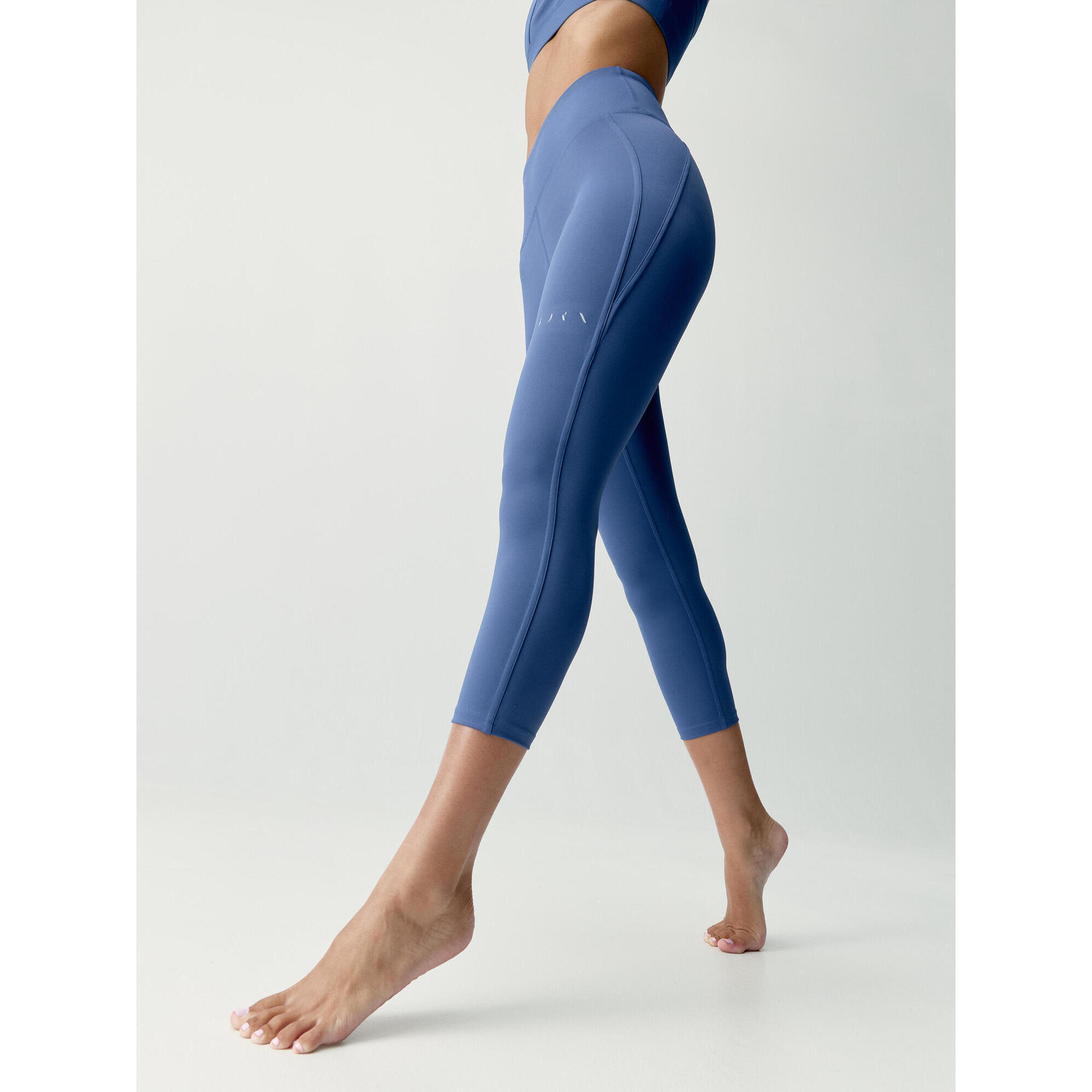 Born Living Yoga - Legging Long Femme Umay Born Living Yoga - Legging - Bleu - Decathlon