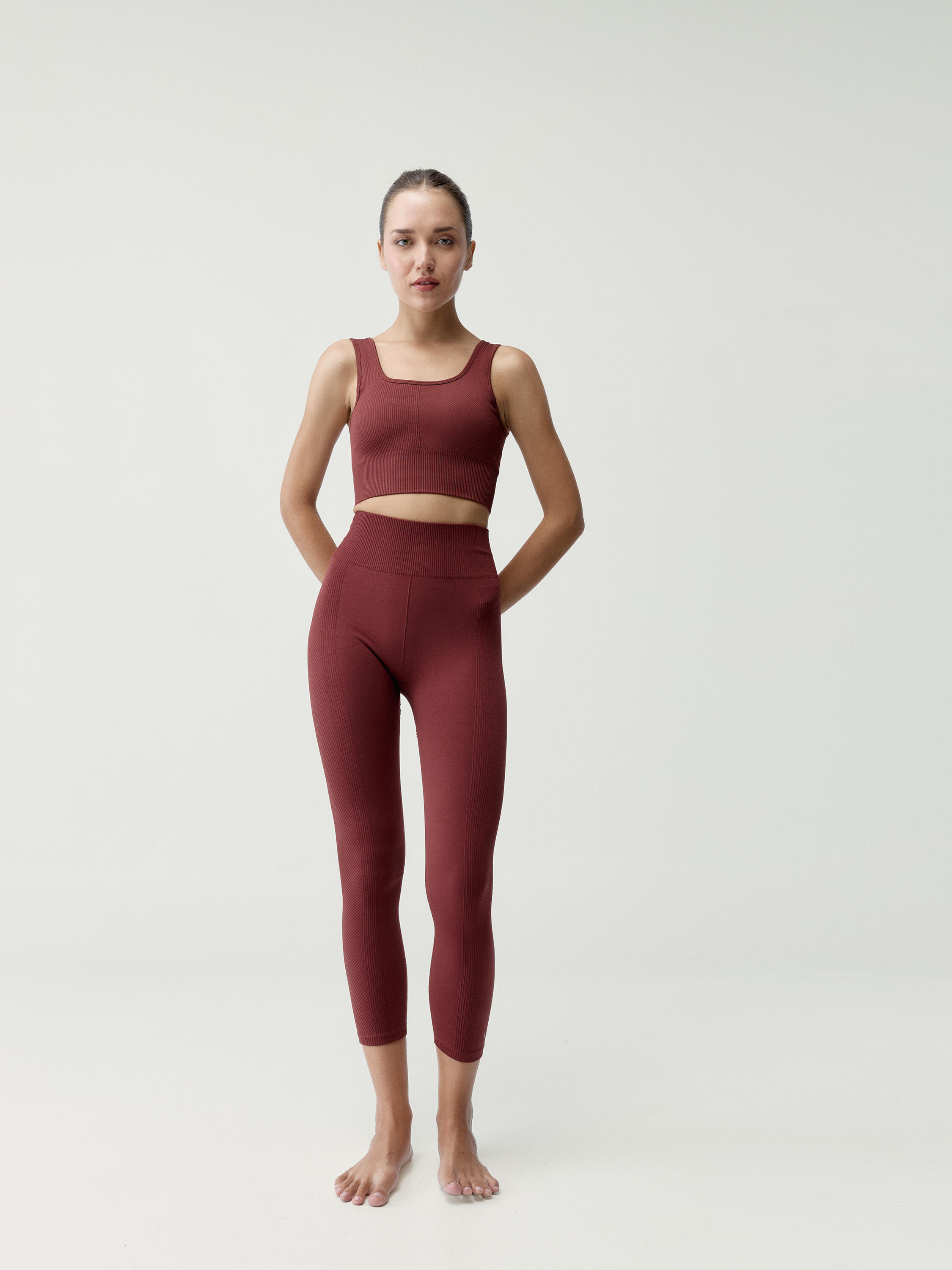 Top deportivo de mujer Idara Sujeción Alta Seamless 4/5