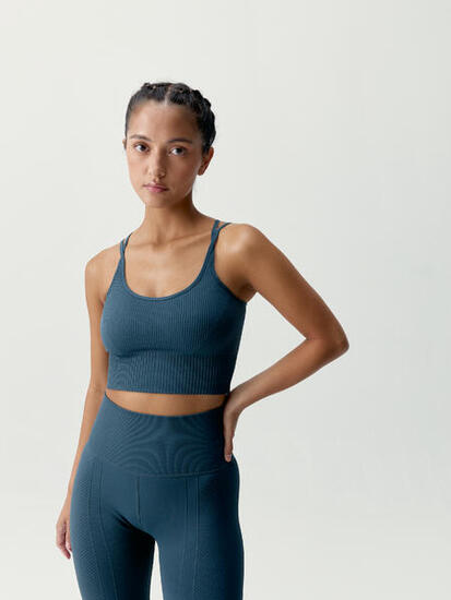 Top sportivo da donna Devika Sostegno Medio Seamless