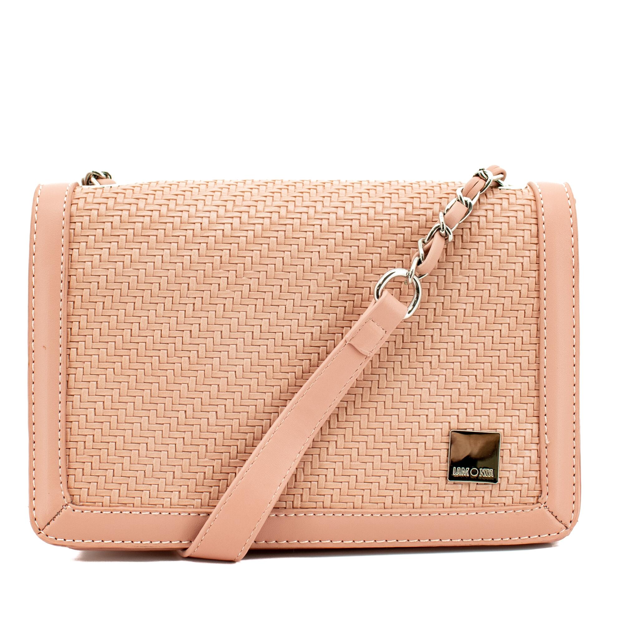 Geanta dama Lamonza ROCCA roz 23X15X8 CM