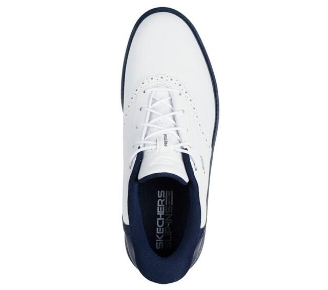 Scarpe da golf slip-on da uomo Skechers Golf Prestige, colore bianco. 2/3