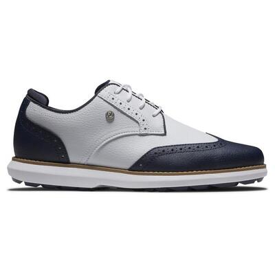 Scarpa da golf senza tacchetti Footjoy Traditions da donna bianca e blu